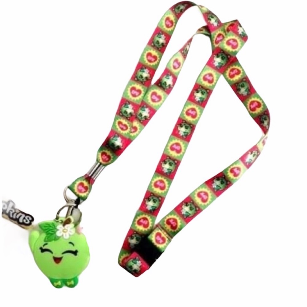 Shopkins Apple Blossom Lanyard Keychain & Charm